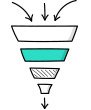 A HVAC lead generation funnel icon