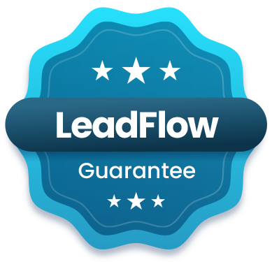 BoostClick LeadFlow Guarantee badge for HVAC lead generation